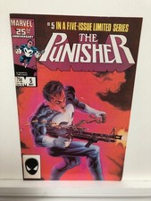 Punisher  # 5  FINE   May 1986   5 part limited series   Jigsaw App.  Last issue