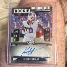 2024 Panini Contenders Optic Keon Coleman #117 Rookie Ticket Auto Bills NFL