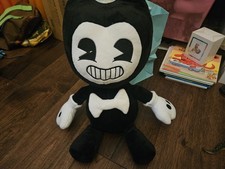 Bendy And The Ink Machine Plush Black White Collectible 16" Used Condition Toy
