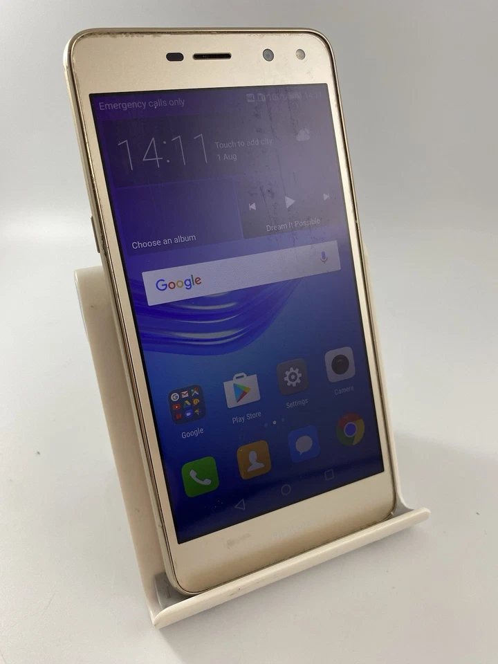Huawei Y6 2017 Gold Unlocked 16GB 5.0" 13MP Android Touchscreen Smartphone - Image 4 of 4