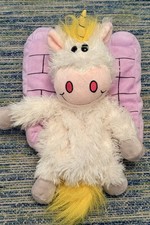 Unicorn Happy Napper Plush Castle Mini Pillow With Combined Plush Toy Inside