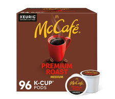 McCafe, Premium Roast Coffee, Keurig Single Serve K-Cup Pods, 96 Count