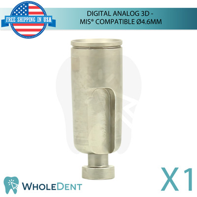 Dental 3D Digital Analog Compatible MIS  WP Ø4.6mm Int Hex System Replicate