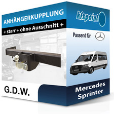 F&uuml;r Mercedes Sprinter 05.2006-05.2018 G.D.W. Anh&auml;ngerkupplung starr PKW