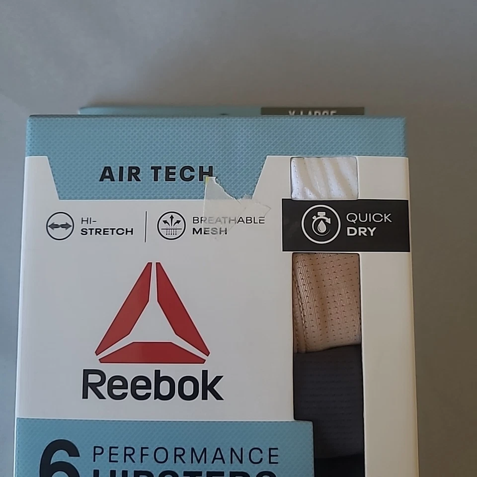 6 Pairs Of Performance Hipsters By Reebok Women High Stretch Mesh Quick Dry XL - Image 2 of 4