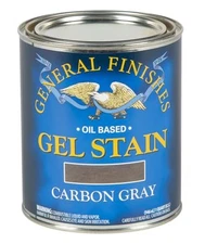 General Finishes Oil Based Gel Stain 1 Quart Carbon Gray for Wood Finish