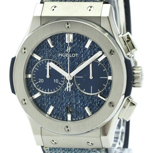HUBLOT Classic Fusion Jeans Mens Watch 521.NX.2770.NR Polished...