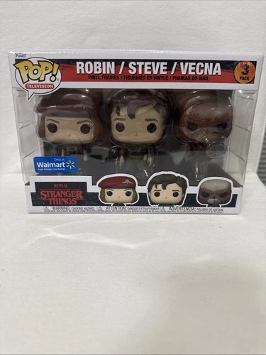 Funko Pop! Stranger Things Robin/Steve/Vecna Netflix TV 3-Pack Vinyl Figures
