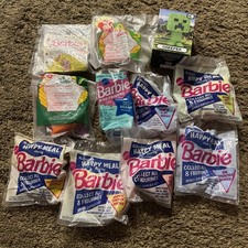 McDonald  s Happy Meal Toys Barbie Figurines Mixed Lot Of 10 Vintage 1990's BONUS
