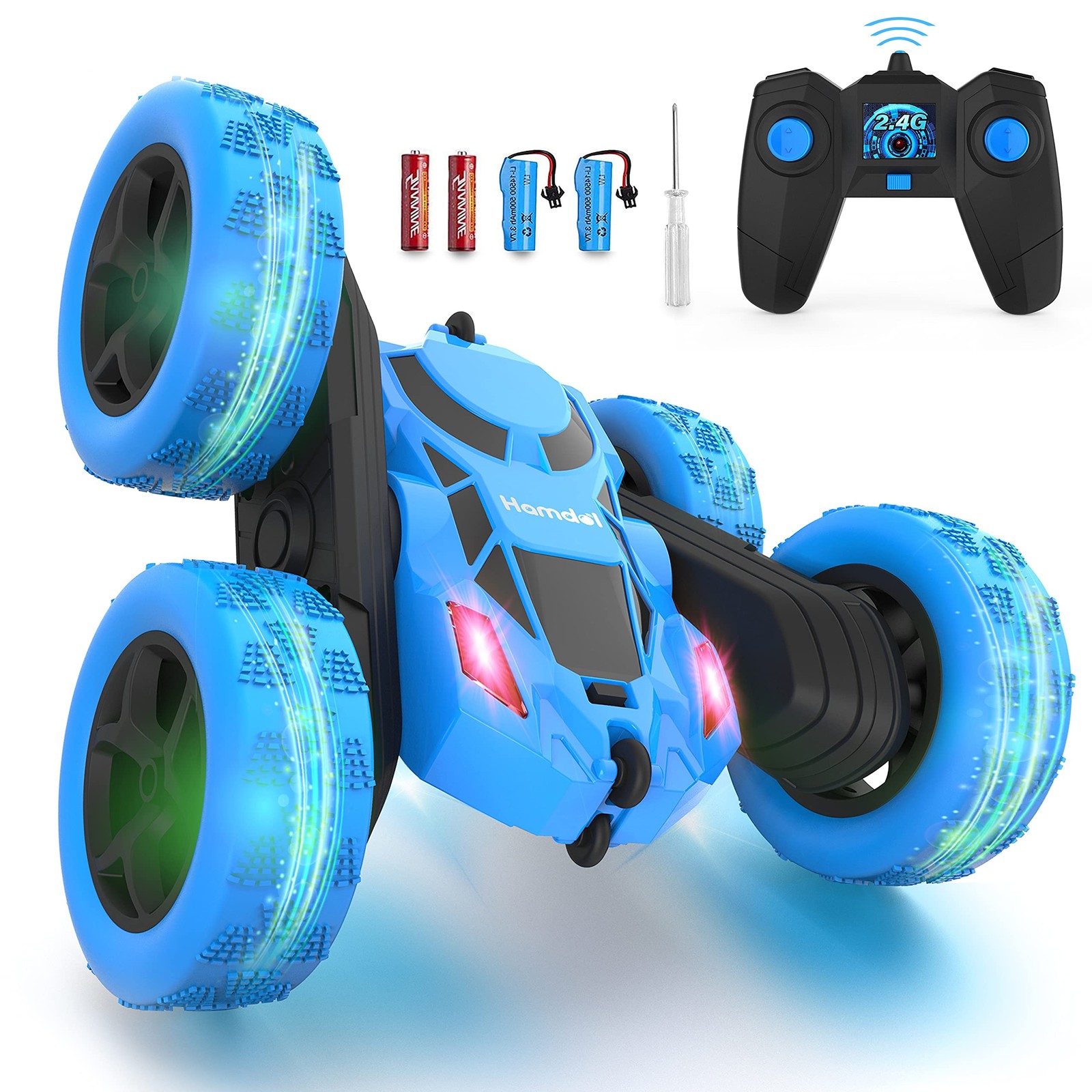 For Kids, 360&deg; Rotating Rc Stunt Car Double-sided 4...