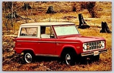 1970 Ford Bronco red vehicle outdoor rugged adventurous fourwheeler