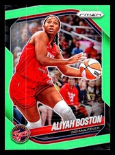 Rare Panini 2025 Prizm WNBA Aliyah Boston #75 Lime Green /225 Indiana Fever