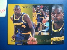 1994-95 Fleer Award Winner Rookie of the Year Chris Webber #4 Golden State
