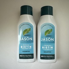  2 Jason Natural Thickening Biotin Shampoo 16 fl oz 473 ml