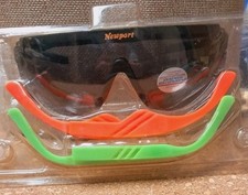 NOS Newport Vintage Sunglasses 2 Interchangeable arms Fluorescent 1980 s 1990 s
