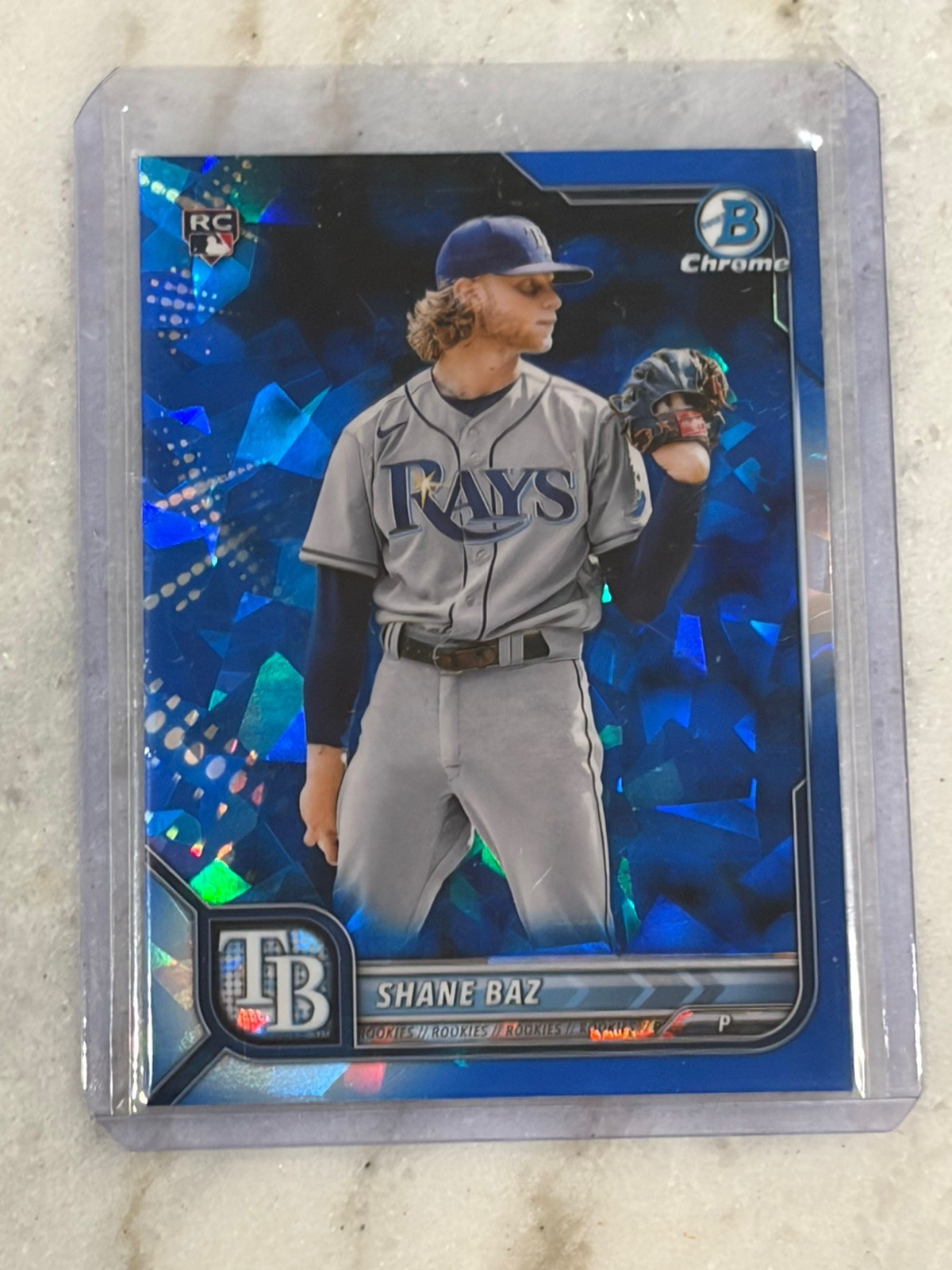 Shane Baz 2022 Bowman Chrome Sapphire Edition Card #66