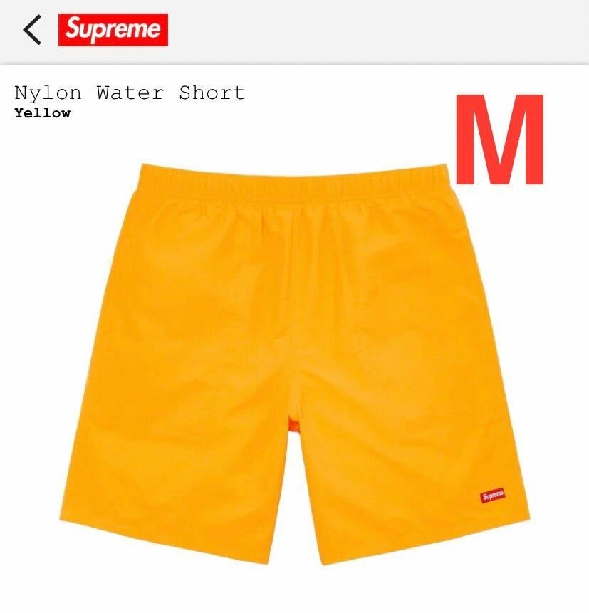 Short d'eau Supreme en nylon jaune taille M Supreme nylon demi pantalon
