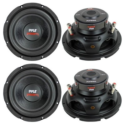 PYLE PLPW8D 8'' 1600W Car Audio Subwoofers Subs Woofers Stereo DVC 4-Ohm