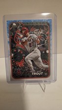 2024 Topps Holiday Baseball #H27 MIKE TROUT Santa Hat Image Variation SP ANGELS
