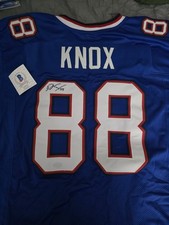 Signed Dawson Knox Jersey Beckett COA Buffalo Bills Home Jersey Mens