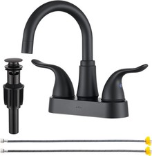 Bathroom Sink Faucet 2 or 3 Hole Matte Black Centerset 4 Inch Bathroom Sink Fauc