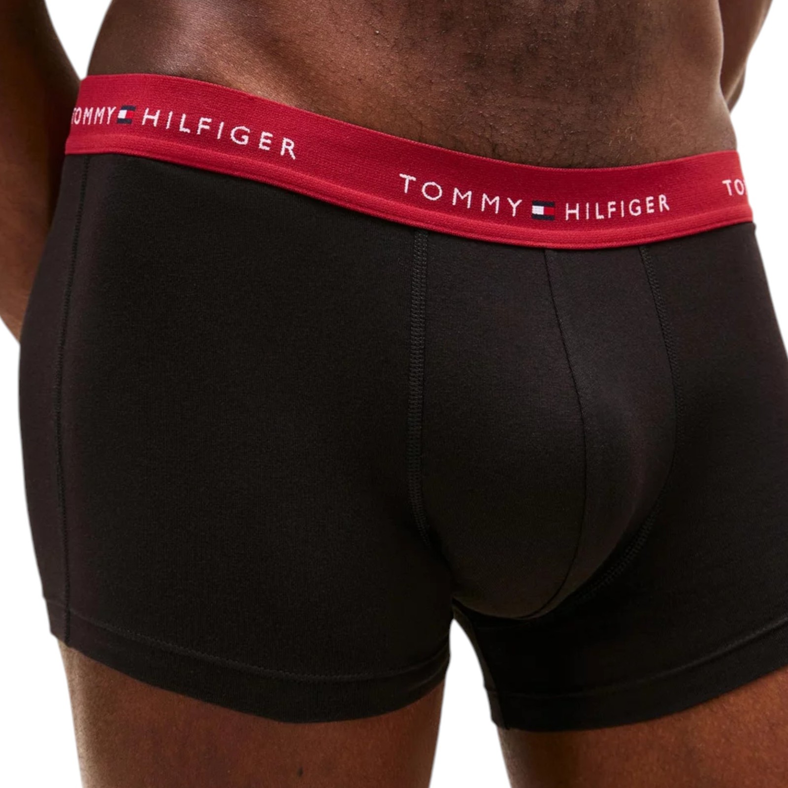 9 x Tommy Hilfiger Mens Essential Cotton Boxer Trunks Black Multi Underwear image 6