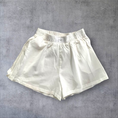 Yogi 2 Piece White Shirt & Short Set SZ S Women Boho Feminine Chic Summer - Picture 4 of 10