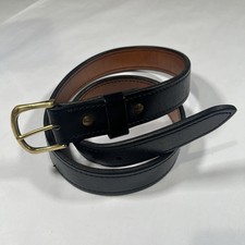 Mitch Rosen Express Line Black Leather Belt Made in USA Size 40