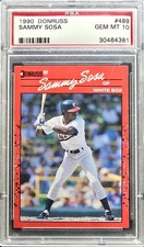 1990 DONRUSS #489 SAMMY SOSA RC WHITE SOX PSA 10
