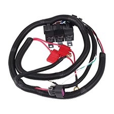 Dual Electric Fan Upgrade Wiring Harness Kit Compatible with Chevy GMC GM