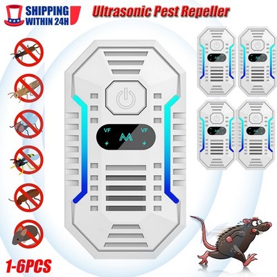 Ultrasonic Insect Pest Rodent Repeller Electronic Plug-In Mice Rat Cockroach Bug