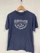 Quiksilver Original Surf Men's Size M Company Graphic T-Shirt Blue