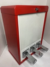 $1 Vend Red 3 Column Sticker Tattoo Pokemon Card Vending Machine Sports Cards