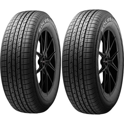 (QTY 2) 225/65R17 Kumho Eco Solus KL21 102H SL Black Wall Tires
