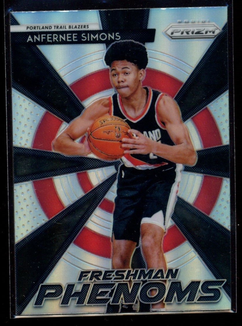 2018-19 Panini Prizm - Freshman Phenoms Anfernee Simons #24 Silver Prizm (RC)