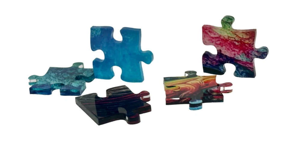 PUZZLES SUNFACE ROMPECABEZAS ARÍCLICO 255 PIEZAS 14 X 18 PULGADAS "COLIBRÍES 3" Foto 3 de 4