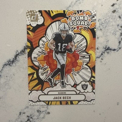 2025 Panini Donruss Rookie Bomb Squad Jack Bech Las Vegas Raiders