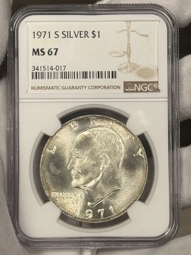 1971-S Eisenhower Dollar 40% Silver — photo from the most recent tracked eBay sale