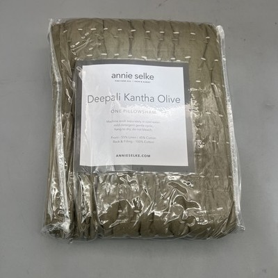 annie selke Deepali Kantha Olive ONE Pillowsham EURO