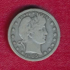 1905 BARBER SILVER QUARTER **NICE CIRCULATED VERY GOOD** SHIPS FREE!!