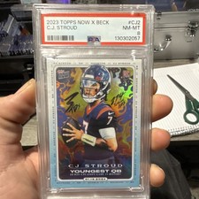 Topps 2023 Now CJ Stroud #CJ2 Rookie Insert PSA 8 Houston Texans /32865