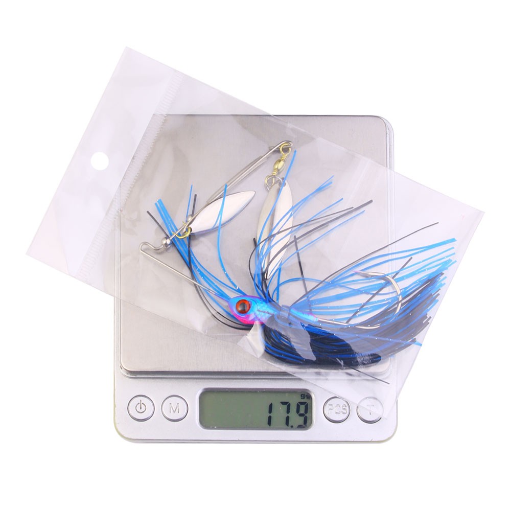 5PCS/Set Spinnerbait Fishing Lure Buzzbait 16.5g Blade Skirted Bait Spoon Tackle - Image 9