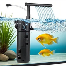 hygger Aquarium Waterfall Filter Pump Fish Tank Internal External Oxygen Pump