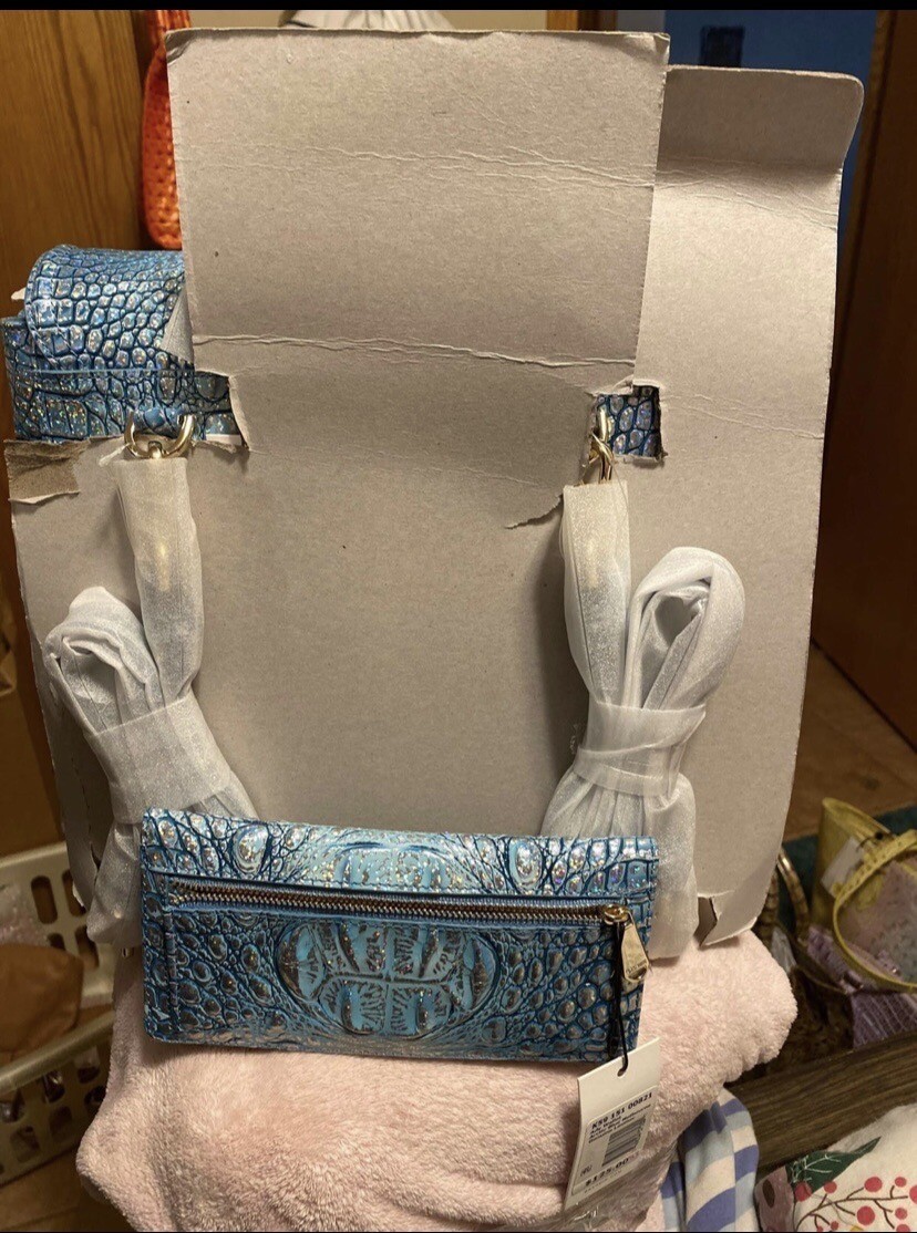 Brahmin Liz ArcticBlue and wallet | eBay display picture 2