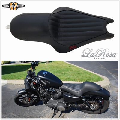 Tuck & Roll La Linea Café Seat Fit For Harley Sportster XL 2004-Up 3.3Gal. Tank