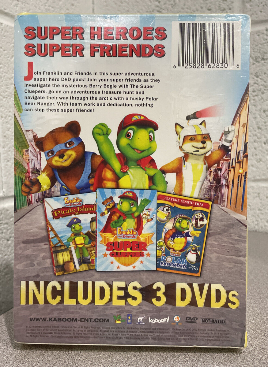 Franklin And Friend Super Hero Pack Includes 3 DVD's NEW-SEALED | eBay