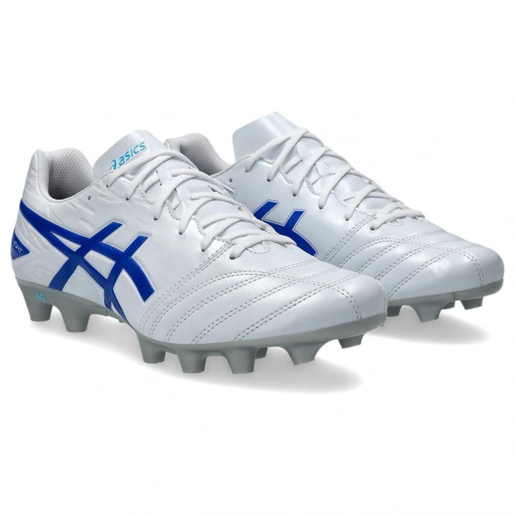 ASICS DS Light Club Soccer Cleats 25.5 cm 3E Wide White Tuna Blue