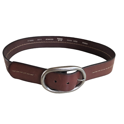 New Fossil Genuine Leather Belt Brown Size M | eBay display picture 2