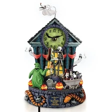 Disney Tim Burton Nightmare Before Christmas Centerpiece 30th Anniversary Clock