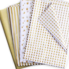 60 Sheets Gold Tissue Paper Gift Wrap Bulk,20" X 28",Tissue Paper for Gift Bags,